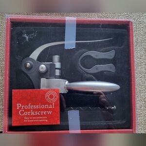 Professional Corkscrew with Silver Handle